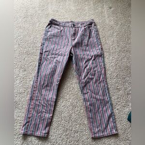 American eagle funky striped jeans.